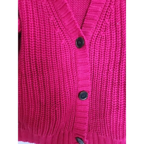 ATM Anthony Thomas Melillo Women Red Cotton/Cashmere Cardigan size Medium - Picture 4 of 10